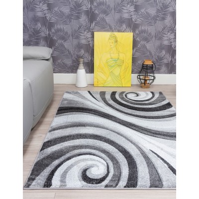 Samba Spirals Grey Rug - Various Sizes | Murphy Furniture