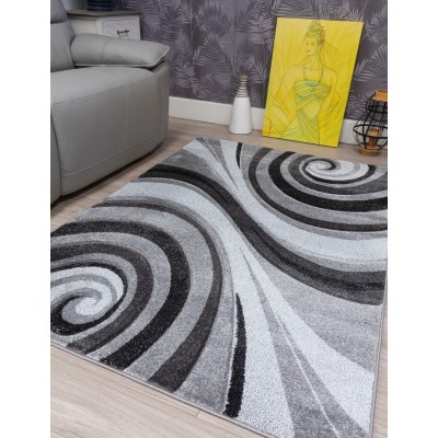 Samba Spirals Grey Rug - Various Sizes | Murphy Furniture