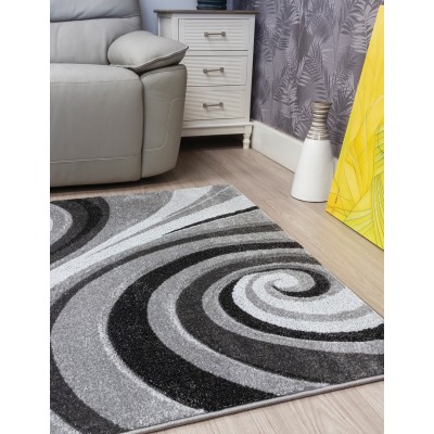Samba Spirals Grey Rug - Various Sizes | Murphy Furniture