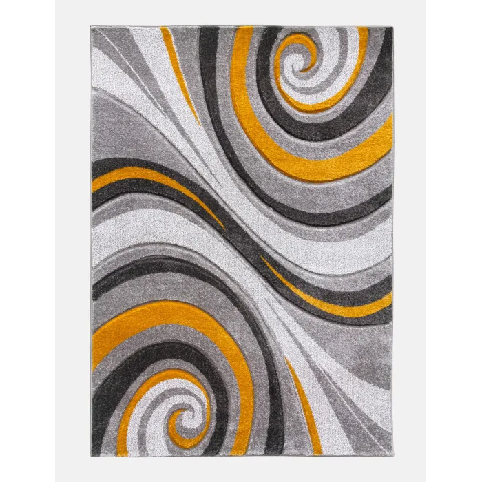 Samba Spirals Ochre Rug - Various Sizes | Murphy Furniture
