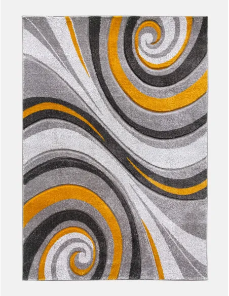 Samba Spirals Ochre Rug - Various Sizes | Murphy Furniture