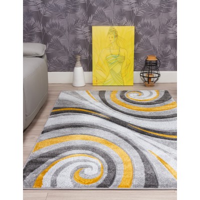 Samba Spirals Ochre Rug - Various Sizes | Murphy Furniture