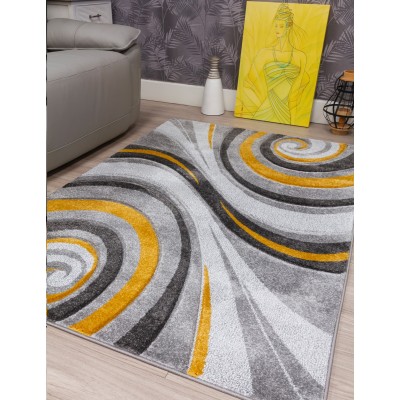 Samba Spirals Ochre Rug - Various Sizes | Murphy Furniture