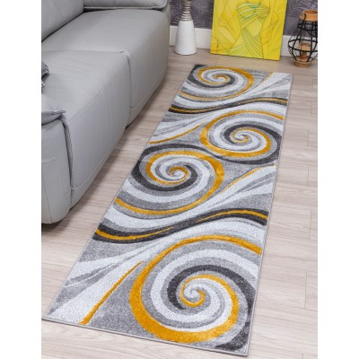 Samba Spirals Ochre Rug - Various Sizes | Murphy Furniture