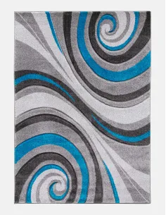 Samba Spirals Teal Rugs - Various Sizes | Murphy Furniture 2