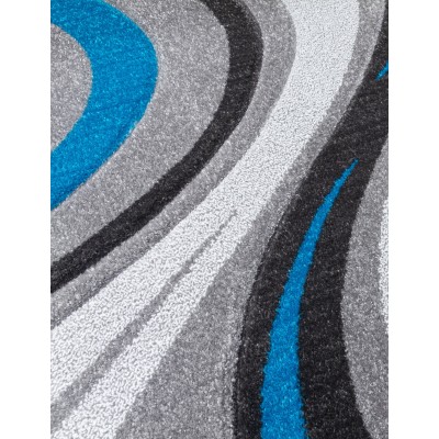 Samba Spirals Teal Rugs - Various Sizes | Murphy Furniture