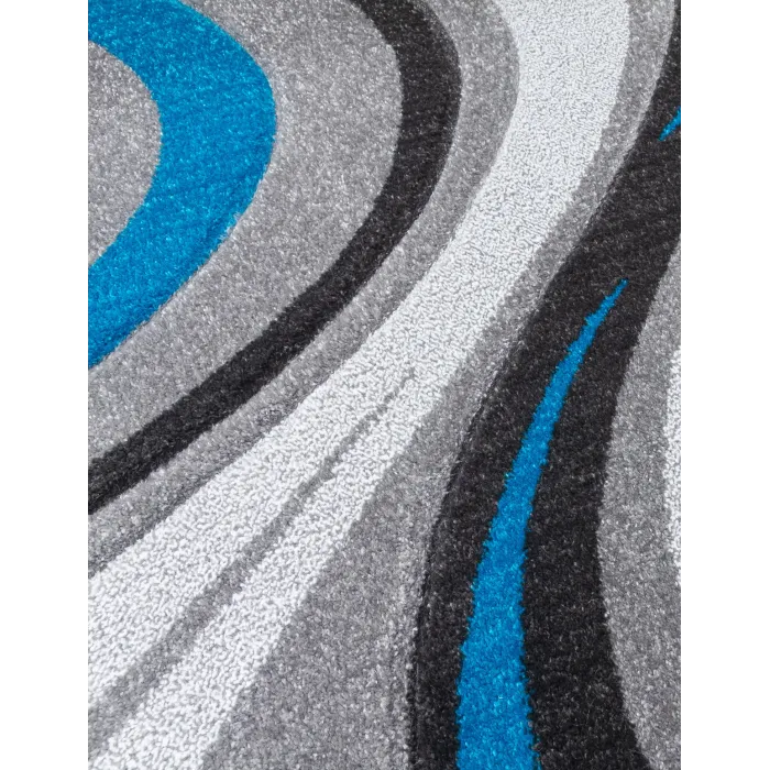 Samba Spirals Teal Rugs - Various Sizes | Murphy Furniture
