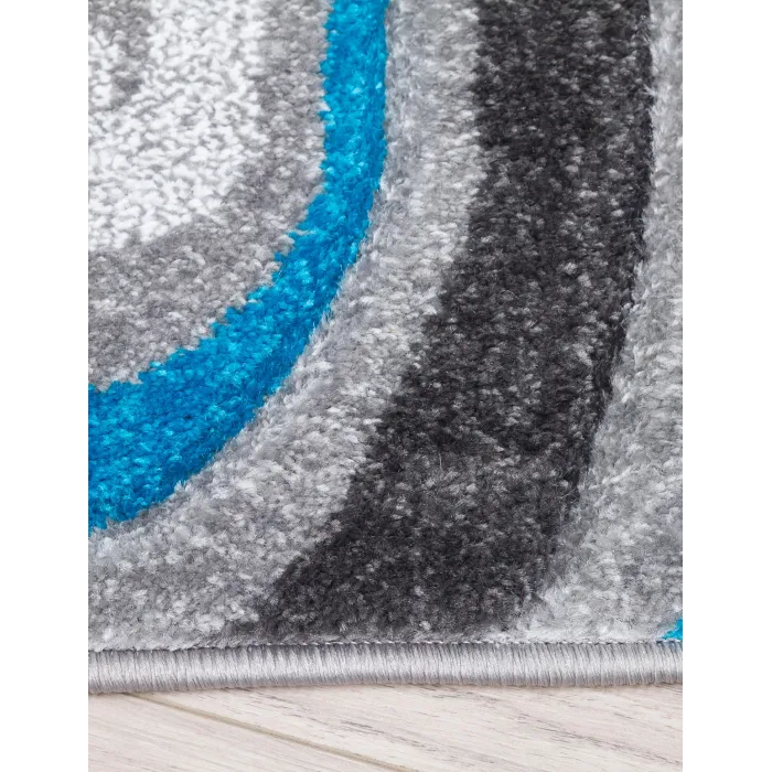 Samba Spirals Teal Rugs - Various Sizes | Murphy Furniture