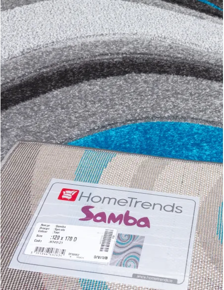 Samba Spirals Teal Rugs - Various Sizes | Murphy Furniture