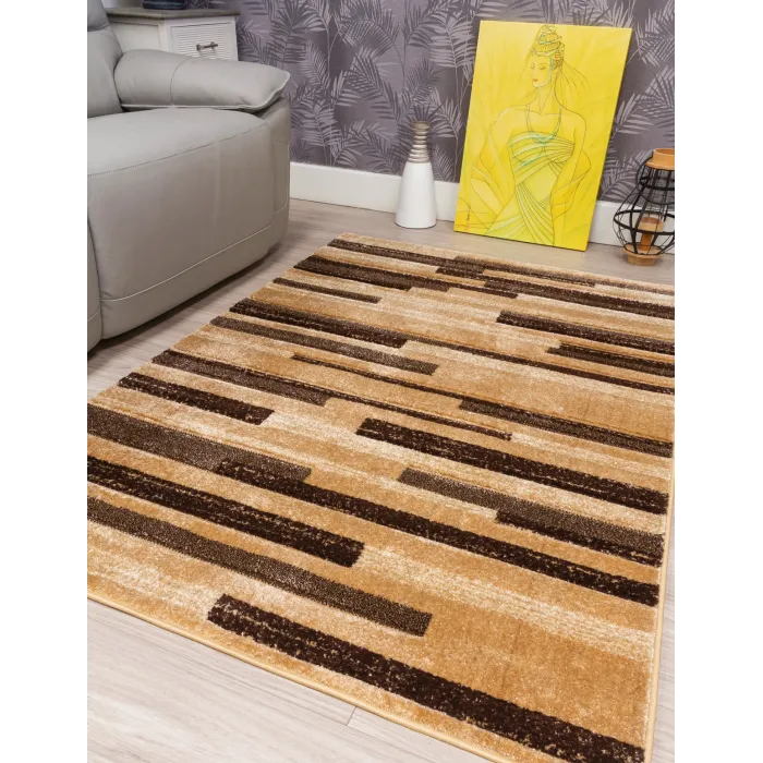 Samba Levels Beige Rug - Various Sizes | Murphy Furniture