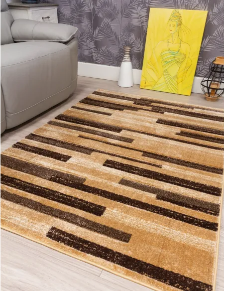 Samba Levels Beige Rug - Various Sizes | Murphy Furniture