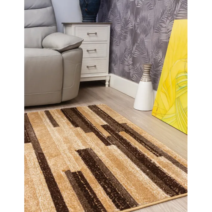Samba Levels Beige Rug - Various Sizes | Murphy Furniture