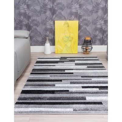 Samba Levels Grey Rug - Various Sizes | Murphy Furniture