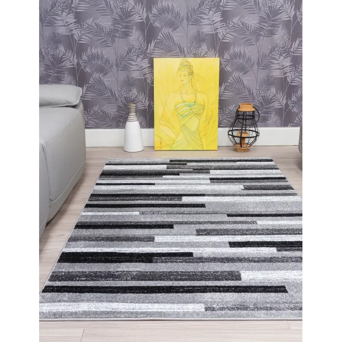 Samba Levels Grey Rug - Various Sizes | Murphy Furniture