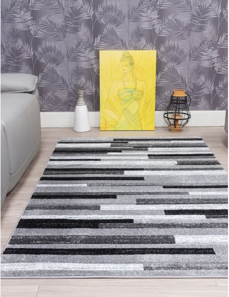 Samba Levels Grey Rug - Various Sizes | Murphy Furniture