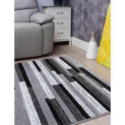 Samba Levels Grey Rug - Various Sizes | Murphy Furniture
