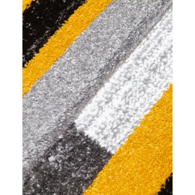 Samba Levels Ochre Rug - Various Sizes | Murphy Furniture