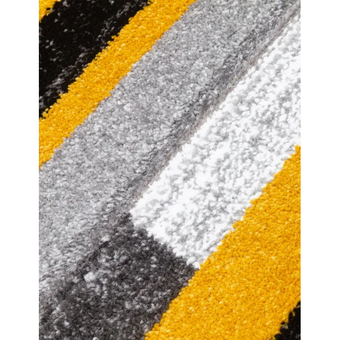 Samba Levels Ochre Rug - Various Sizes | Murphy Furniture