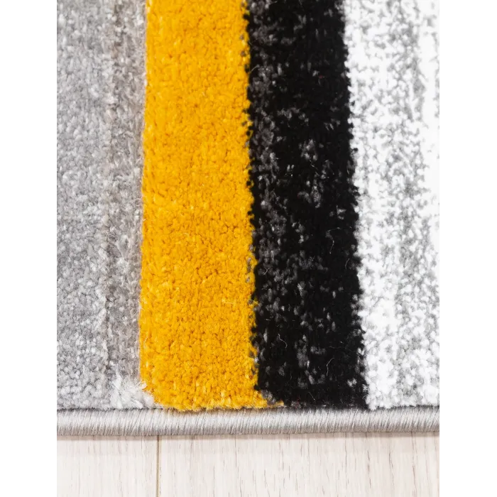 Samba Levels Ochre Rug - Various Sizes | Murphy Furniture