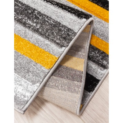 Samba Levels Ochre Rug - Various Sizes | Murphy Furniture