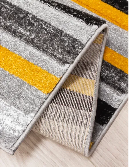 Samba Levels Ochre Rug - Various Sizes | Murphy Furniture