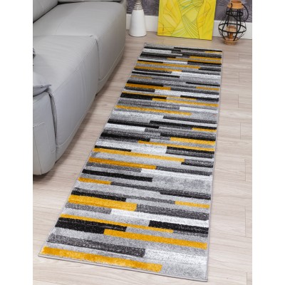 Samba Levels Ochre Rug - Various Sizes | Murphy Furniture