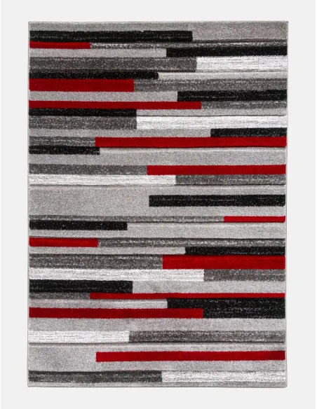 Samba Levels Red Rug - Various Sizes | Murphy Furniture