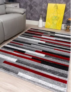 Samba Levels Red Rug - Various Sizes | Murphy Furniture