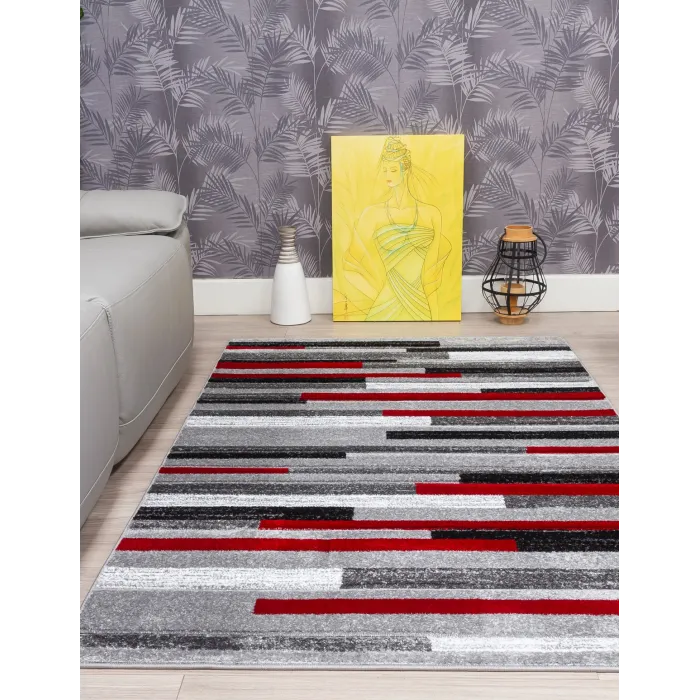 Samba Levels Red Rug - Various Sizes | Murphy Furniture