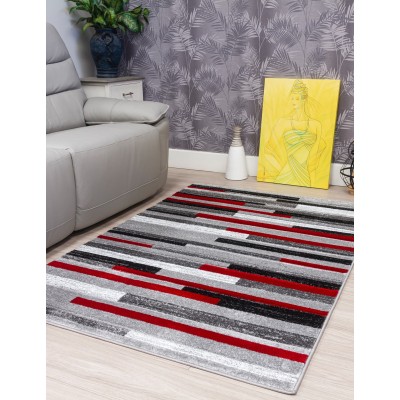 Samba Levels Red Rug - Various Sizes | Murphy Furniture
