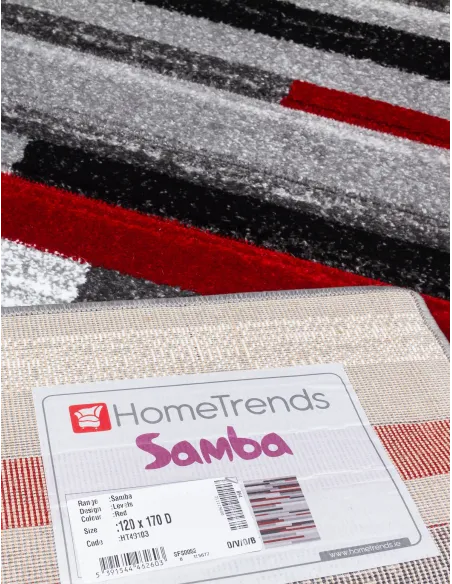 Samba Levels Red Rug - Various Sizes | Murphy Furniture