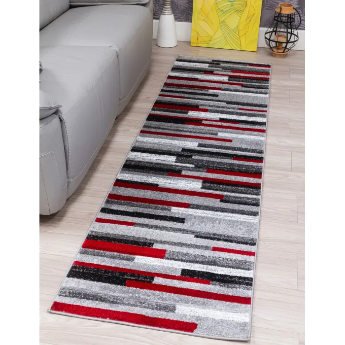 Samba Levels Red Rug - Various Sizes | Murphy Furniture
