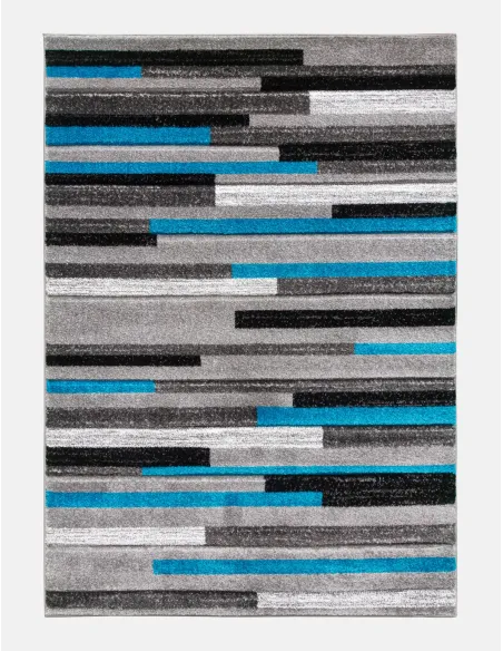 Samba Levels Teal Rug - Various Sizes | Murphy Furniture