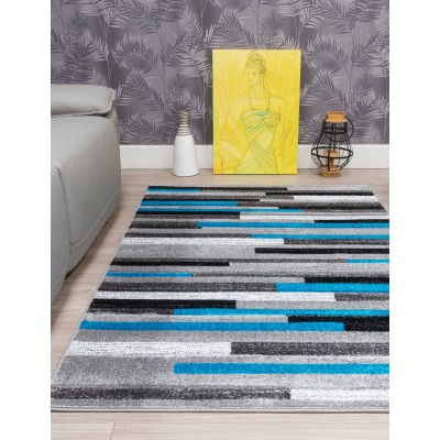 Samba Levels Teal Rug - Various Sizes | Murphy Furniture