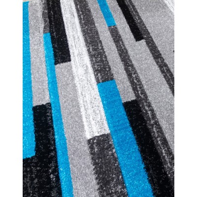 Samba Levels Teal Rug - Various Sizes | Murphy Furniture