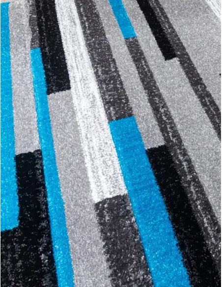 Samba Levels Teal Rug - Various Sizes | Murphy Furniture