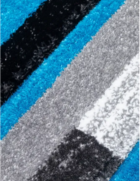 Samba Levels Teal Rug - Various Sizes | Murphy Furniture