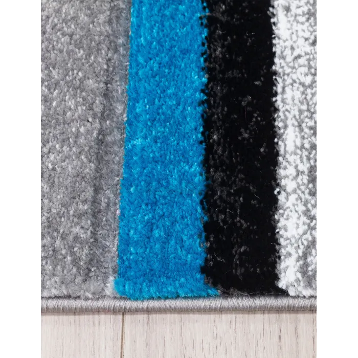 Samba Levels Teal Rug - Various Sizes | Murphy Furniture
