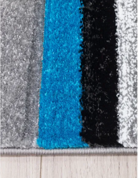 Samba Levels Teal Rug - Various Sizes | Murphy Furniture