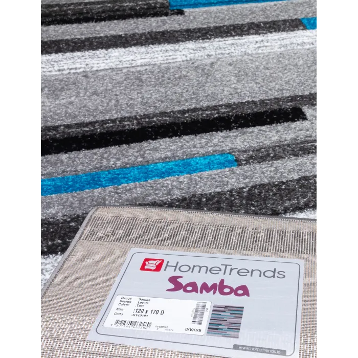 Samba Levels Teal Rug - Various Sizes | Murphy Furniture
