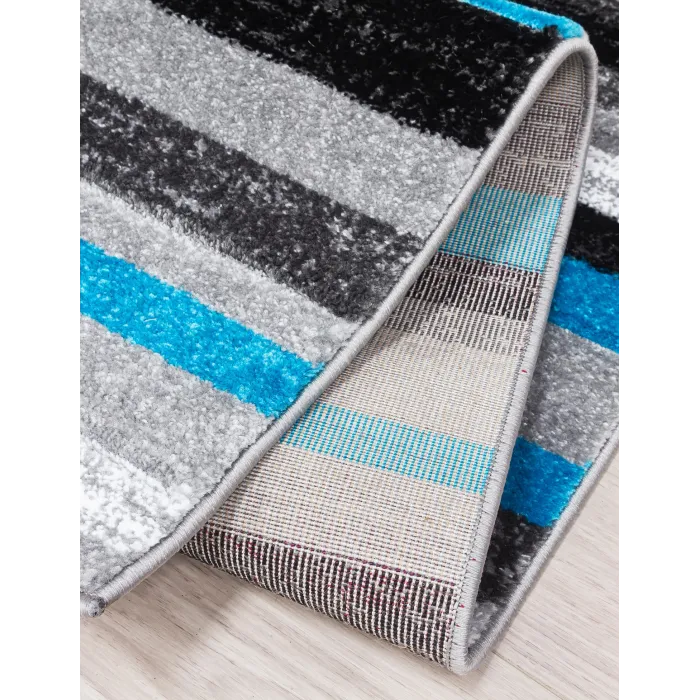 Samba Levels Teal Rug - Various Sizes | Murphy Furniture