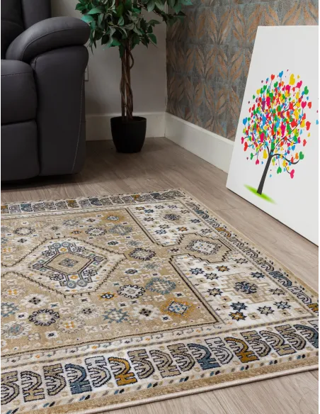 Aziza Katana Beige Rug - Various Sizes | Murphy Furniture
