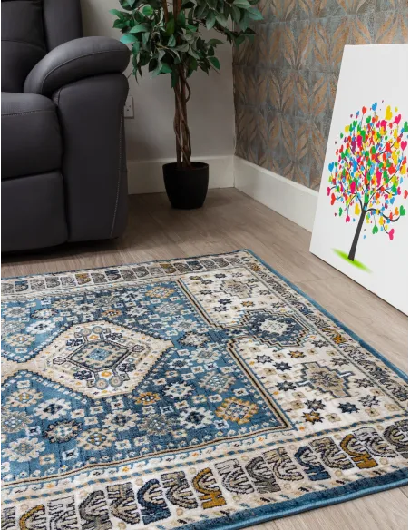 Aziza Katana Blue Rug - Various Sizes | Murphy Furniture