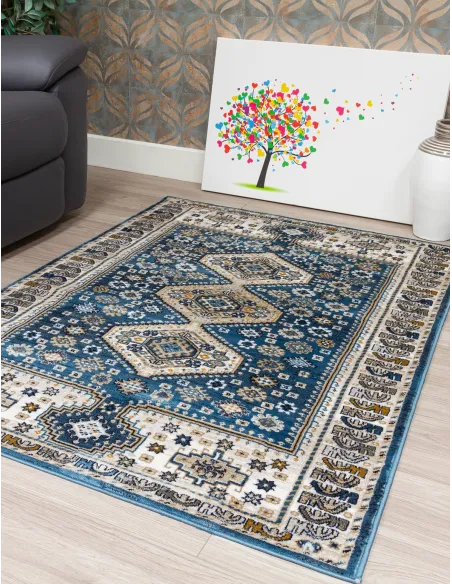 Aziza Katana Blue Rug - Various Sizes | Murphy Furniture