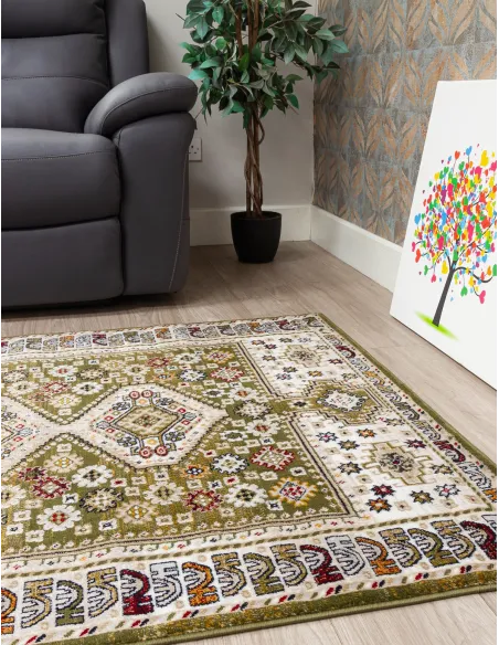 Aziza Katana Green Rug - Various Sizes | Murphy Furniture