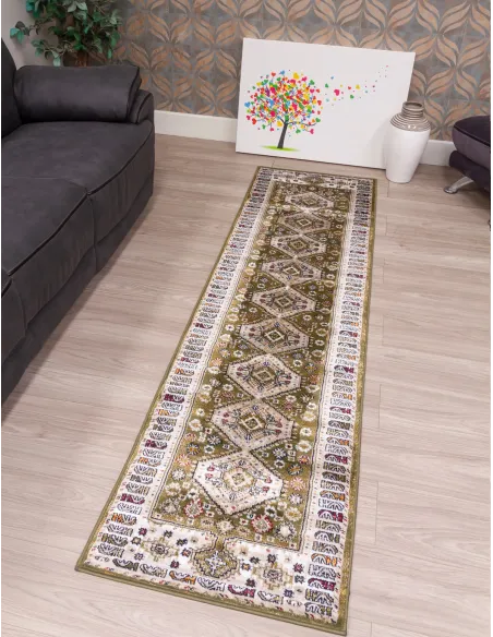 Aziza Katana Green Rug - Various Sizes | Murphy Furniture