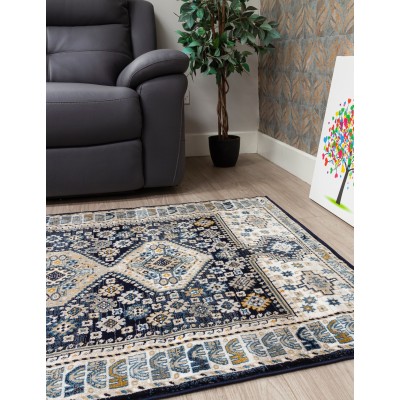 Aziza Katana Navy Rug - Various Sizes | Murphy Furniture
