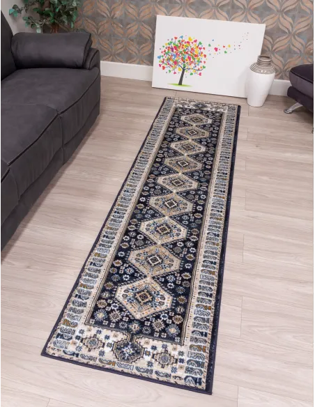 Aziza Katana Navy Rug - Various Sizes | Murphy Furniture