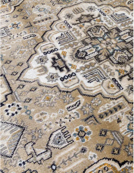 Aziza Medallion Beige Rug - Various Sizes | Murphy Furniture