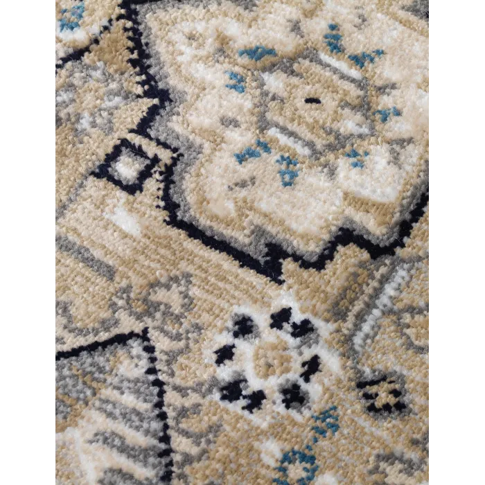Aziza Medallion Beige Rug - Various Sizes | Murphy Furniture